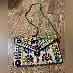 Women's Purse Maatangi Art Embroidered Handicraft Traditional Shoulder Bag Boho
